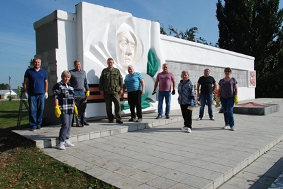 Ремонт памятника в с. Курьи